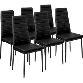 TecTake Set Esszimmerstuhl Thomas gepolstert mit Kunstlederbezug 45 x 48 x 98,5 cm