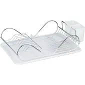 Wenko Geschirrabtropfer 'Clean' Weiß/Silberfarben