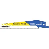 Metabo Säbelsägeblätter flexible wood + metal BiM, 1.41-1.81 mm/ 14-18 TPI 5-Stück - 628266000