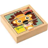 Djeco Puzzlespiel - 9 Teile - Tier - - One Size - Puzzlespiele
