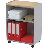 PaperFlow Rollwagen mit 2 Fächern