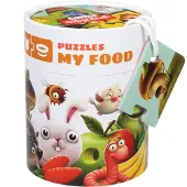 Cubika Puzzle-Set Tiere Essen Puzzle-Muster