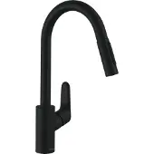 Hansgrohe Focus M41 Einhebel-Küchenmischer 240, Ausziehbrause, 2jet, Mattschwarz