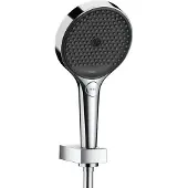 Hansgrohe Rainfinity Duschset, 130 cm, 3-Strahl-Duschbrause mit 125 cm Duschschlauch, Chrom