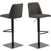 Ebuy24 Avanja Barhocker Drehfunktion, Gaszylinder grau.