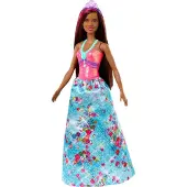 Barbie Dreamtopia Prinzessin Puppe (brünett und pinkfarbenes Haar), Anziehpuppe