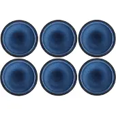 Bitz Teller Black Dark Blue 21 cm (6-teilig)