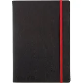 Oxford Notebook - Soft Etui - liniert - A5 - Schwarz/Rot - - One Size - Notizbücher