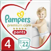 Pampers Premium Care 4 Grösse Windeln-Höschen, 22 Hosen, 9-15kg