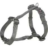 Trixie Premium H-Geschirr - grafit - 75–120 cm/25 mm