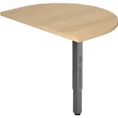Hjh OFFICE PRO RA60 G - Ansatztisch 60x80 Eiche