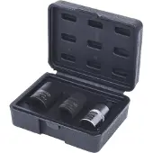 Ks Tools 150.2140, Steckschlüssel-Satz, 1/2", 3 Kopf/Köpfe, Chrom-Vanadium-Stahl, DIN 3120, ISO 1174, 365 g