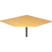 Hjh OFFICE PRO RT12 G - Trapezplatte 120x120 Buche