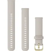 Garmin Silikonarmband - 18 mm Anschluss - Light Sand / Gold