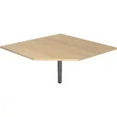 Hjh OFFICE PRO RT12 G - Trapezplatte 120x120 Eiche