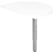 Hjh OFFICE PRO RA60 G - Ansatztisch 60x80 Weiß