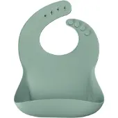MinikOiOI silicone bib BASICS, River Green, 101020058