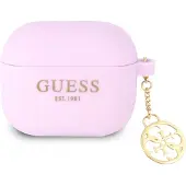 GUESS GUA3LSC4EU AirPods 3 cover fioletowy/purple Charm 4G Collection