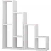 Homitis | Bücherregal Sule Wit Spaanplaat 42x89x20 cm | NADUVI