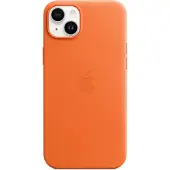 Apple Original iPhone 14 Plus Hülle - Echtes Leder - Backcover/Hard Case - Orange