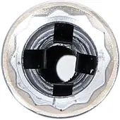 Bgs 2449 Zündkerzen-Einsatz, 18 mm, mit Haltefeder, 10 (3/8), 12-kant