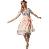 Dressforfun Midi-Dirndl Erding Modell 2 L - Faschingskostüm Kostüm Halloween Faschingskostüm Partykleid Faschingskostüm Partykleid - 304637