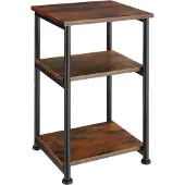 TecTake - Beistelltisch Memphis 34x30x59cm - dunkelbraun - 34x30x59cm - 404668