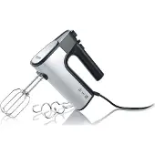 Severin HM 3841, Handmixer, Schwarz, Edelstahl, Schlagen, Kneten, Mixen, 1,25 m, Tasten, Leiter, DC