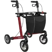 Rehasense Server L Komfort Softrad Rollator weinrot 1 St