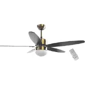 Sonnenkönig Deckenventilator SONNENKÖNIG "Catania, Leistung 70W, laufruhig, Fernbedienung, Lampe", schwarz, B:100cm H:30cm T:100cm, Ventilatoren, Deckenventilator, 3 Ventilationsstufen, 5 Blätter