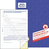 Avery Zweckform Formularbuch Datenschutzrechtliche Einwilligungserklärung DSGVO 1782, A4, selbstdurchschreibend, Durchschläge & Lochung, 2 x 40 Blatt