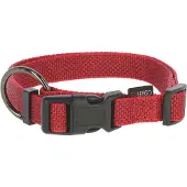 Kerbl GoLeyGom Set, Halsband + Bandleine mit Adapter 15mm x 29-45cm, 1cm x 1,4-2m, rot, S, max.15kg