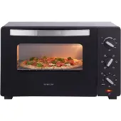 Inventum OV307B - Freistehender Umluftofen - Drehtisch - 30 Liter - 1600 Watt - 6 Programme - Schwarz