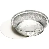 Papstar Starpak 25 Schalen, Alu + Einlegedeckel, PP-beschichtet 1 l - Ø 23 cm - 4,4 cm