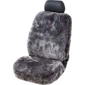Walser, Robert Lammfell Autositzbezug Monette, 100% Lammfell Sitzbezug für Auto, 1 Stück Lammfell Sitzbezüge Auto Vordersitze, Autositzbezug Lammfell, Autositzbezug Fell, Lammfell Autositz anthrazit