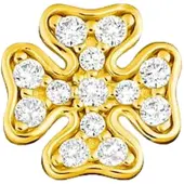 Thomas Sabo Einzel Ohrstecker Kleeblatt Gold