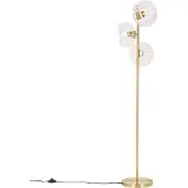 QAZQA Art-Deco-Stehlampe Gold mit Glas 3-flammig - Ayesha