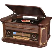 Roadstar HIF-1996BT, Holz, 45,78 RPM, FM, MW, LCD, 5 W, 230 V