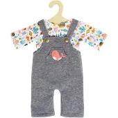 Heless Puppen-Latzhose mit Wal-T-Shirt, 28-35 cm