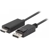 Lanberg CA-DPHD-11CC-0050-BK cable gender changer DisplayPort HDMI Black