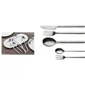 Esmeyer Kaffeelöffel "Silke", 12er Set, aus Edelstahl 18/0 poliert, spülmaschinengeeignet, Länge: 141 mm