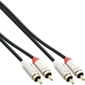 InLine Slim Audio Kabel 2x Cinch ST/ST