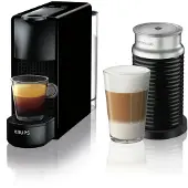 Krups Nespresso Essenza Mini XN1118 Schwarz + Milchaufschäumer