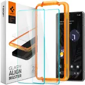 Spigen GLAStR Fit Displayschutzfolie 2er-Pack + Applicator für das Google Pixel 7a