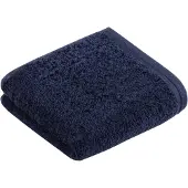 Vossen Gästehandtuch Vegan Life Marineblau (3er Set)