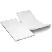 Cinderella Double Split Topper Spannbettlaken Weekend White (Baumwolle)-180 x 200 cm