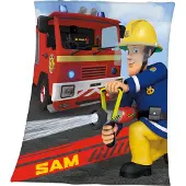 Herding Kinderdecke "Feuerwehrmann Sam", weiche Qualität, Kuscheldecke