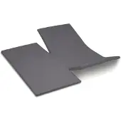 Cinderella Doppelt geteiltes Topper-Spannbettlaken Sundays Anthracite (Satin)-180 x 210 cm