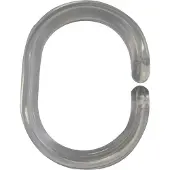 RIDDER Duschvorhangringe Transparent 49300