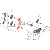 Shimano Außenplatte und Befestigungsbolzen RD-R9100